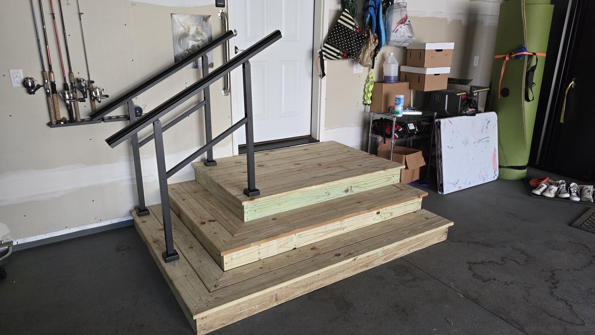 Custom Step Custom Steps and Handrail Install – Northwoods Odds and Ends
