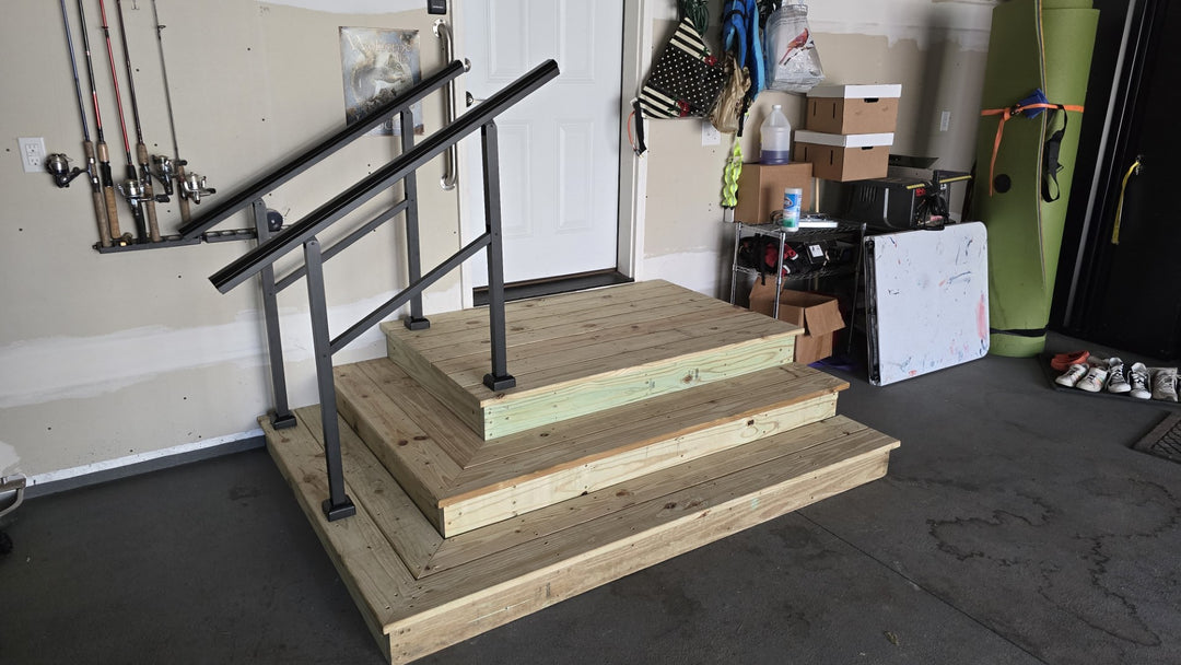 Custom Steps and Handrail Install